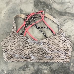 Lululemon Free To Be Spotted Animal Print Sports Bra